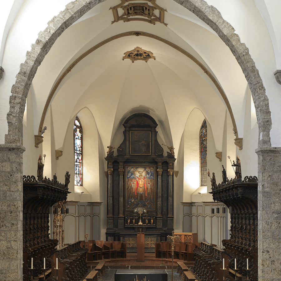 Abbaye de St-Maurice - Le chœur de la basilique